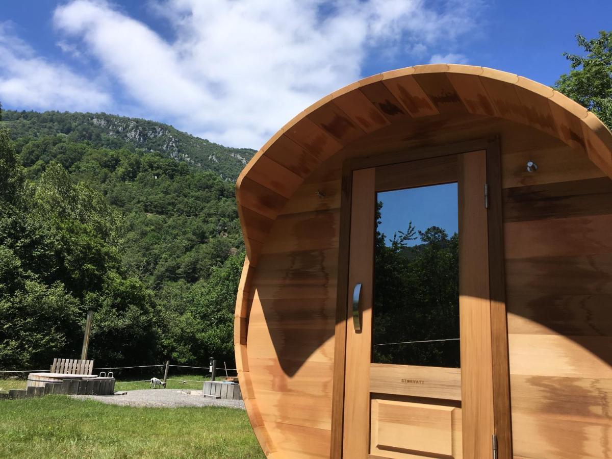 Yourte Et Son Bain Nordique Frechet-Aure Kültér fotó