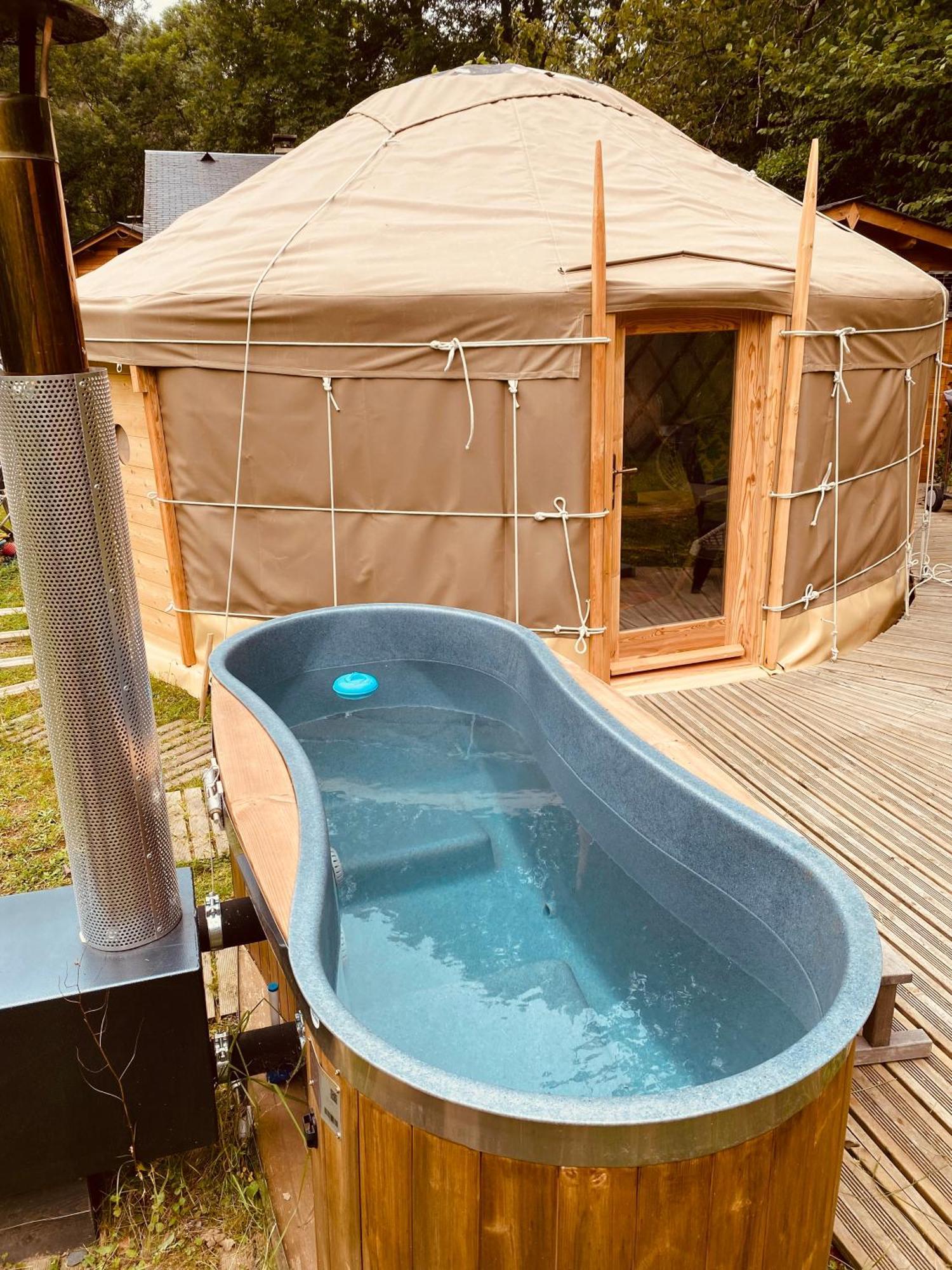 Yourte Et Son Bain Nordique Frechet-Aure Kültér fotó
